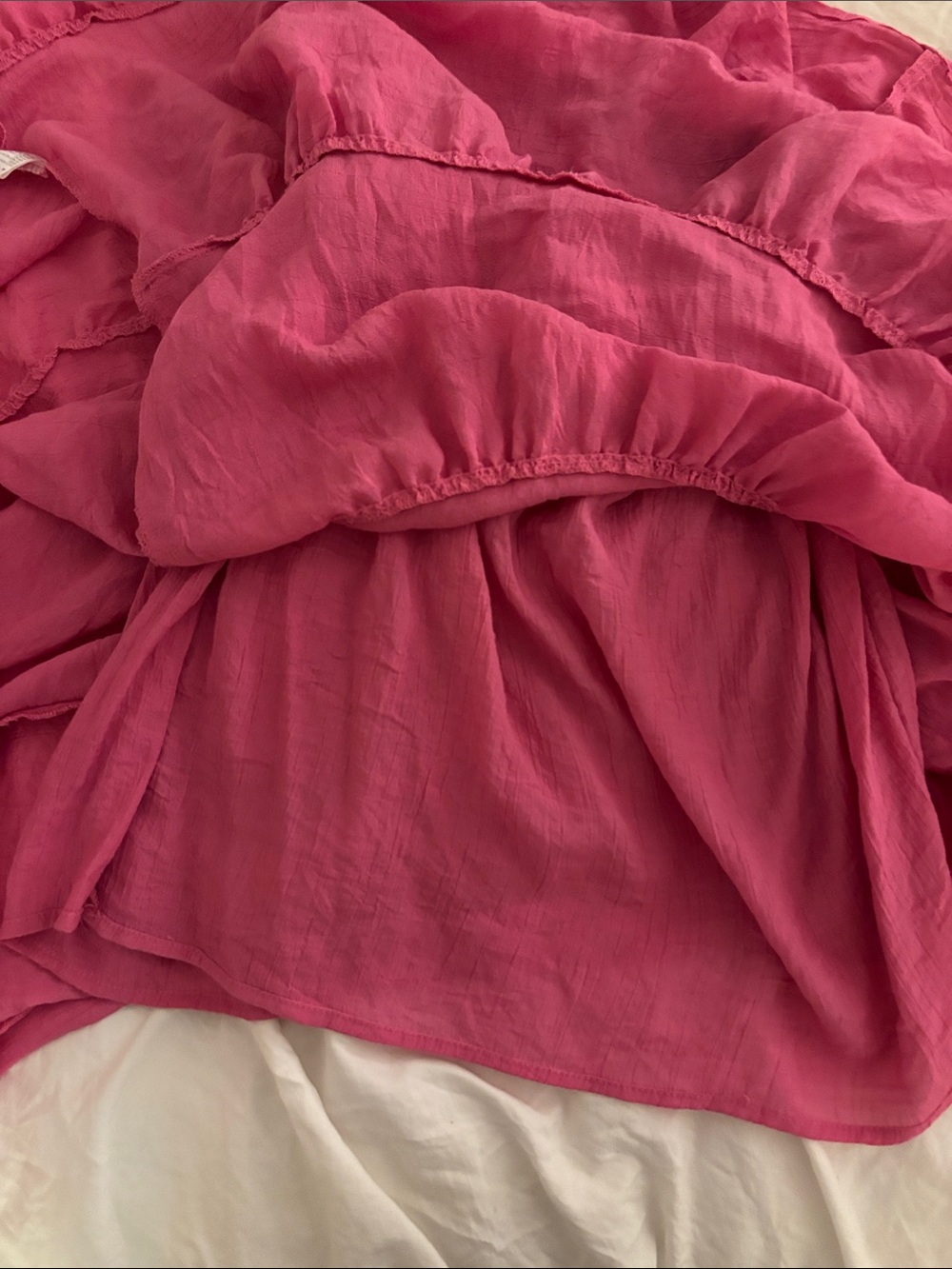 Princess Polly Spaghetti-Strap Tiered Maxi Dress in Pink - Picture 8 of 9